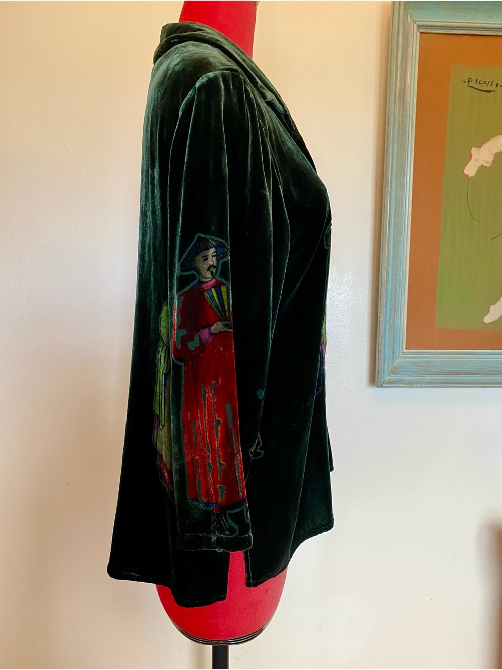 Velvet Green Vintage Top - Picture 4 of 10